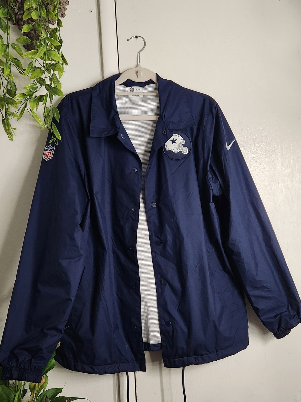 🏈 Nike NFL Dallas Cowboys Coaches Jacket Windbreaker 🏈
